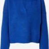Monki Pulls Basiques Pull-over Femme Bleu Cobalt -Monki 7f1b1760815df10b732e67c95a444923