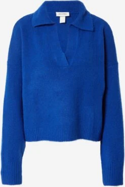 Monki Pulls Basiques Pull-over Femme Bleu Cobalt