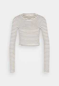 Monki T-Shirt À Manches Longues - Off White/Black 12 Monki T-Shirt À Manches Longues - Off White/Black -Monki 7f875c1a2163482c9ac1fefef3c5b962