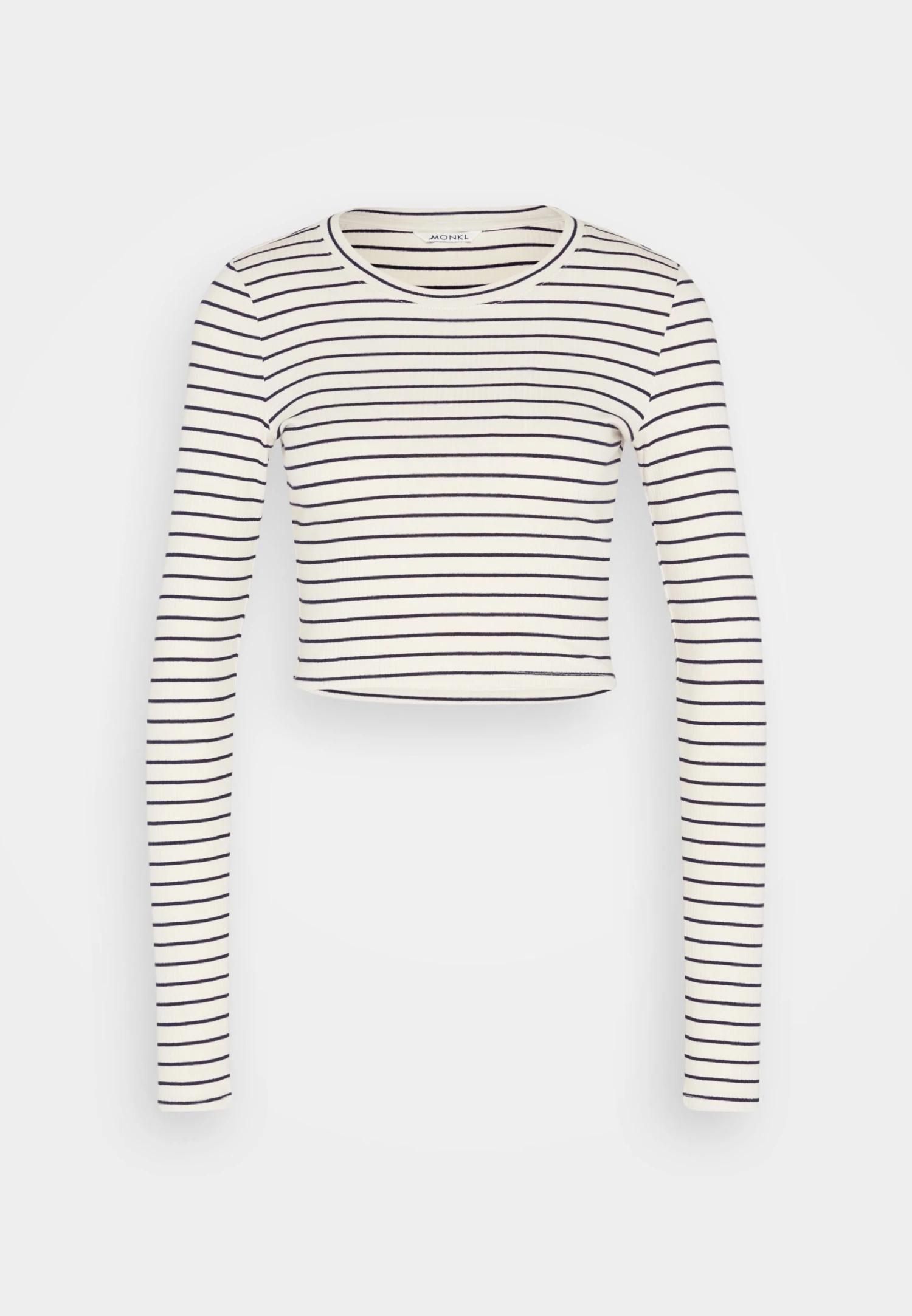 Monki T-Shirt À Manches Longues - Off White/Black 7 Monki T-Shirt À Manches Longues - Off White/Black – Image 5