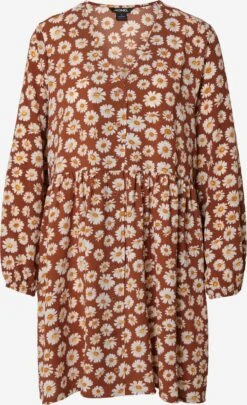 Monki Robes Fluides Robe-chemise Femme Marron