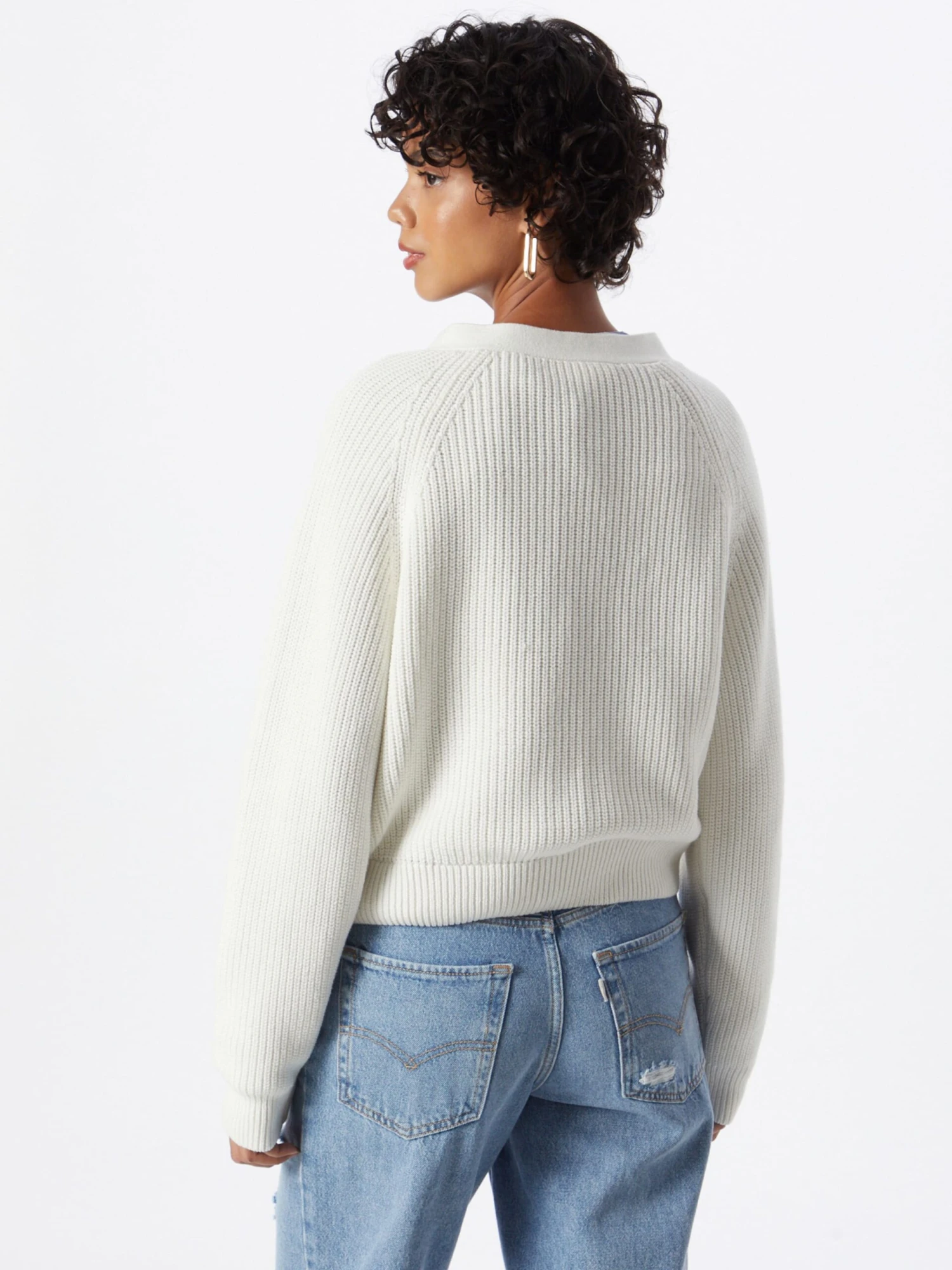 Monki Gilets Cardigan Femme Blanc Naturel 6 Monki Gilets Cardigan Femme Blanc Naturel – Image 4