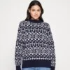 Monki Christmas - Pullover - Blue/White -Monki 8555c65fafed458392c53ffe4283e994