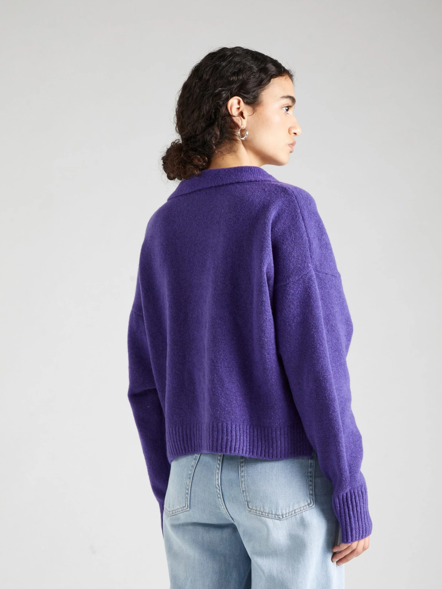 Monki Pulls Basiques Pull-over Femme Violet Foncé 6 Monki Pulls Basiques Pull-over Femme Violet Foncé – Image 4