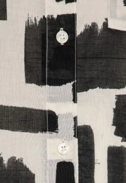 Monki Blouse - Beige/Black -Monki 876c469dc6494cf2a525e5489316b56e