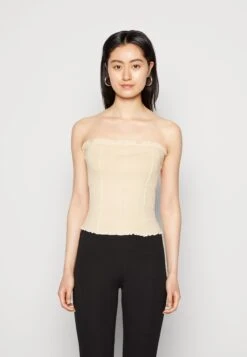 Monki Débardeur - Beige/Dusty Light