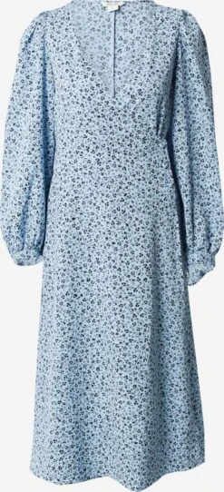 Monki Robes Midi Robe Femme Bleu