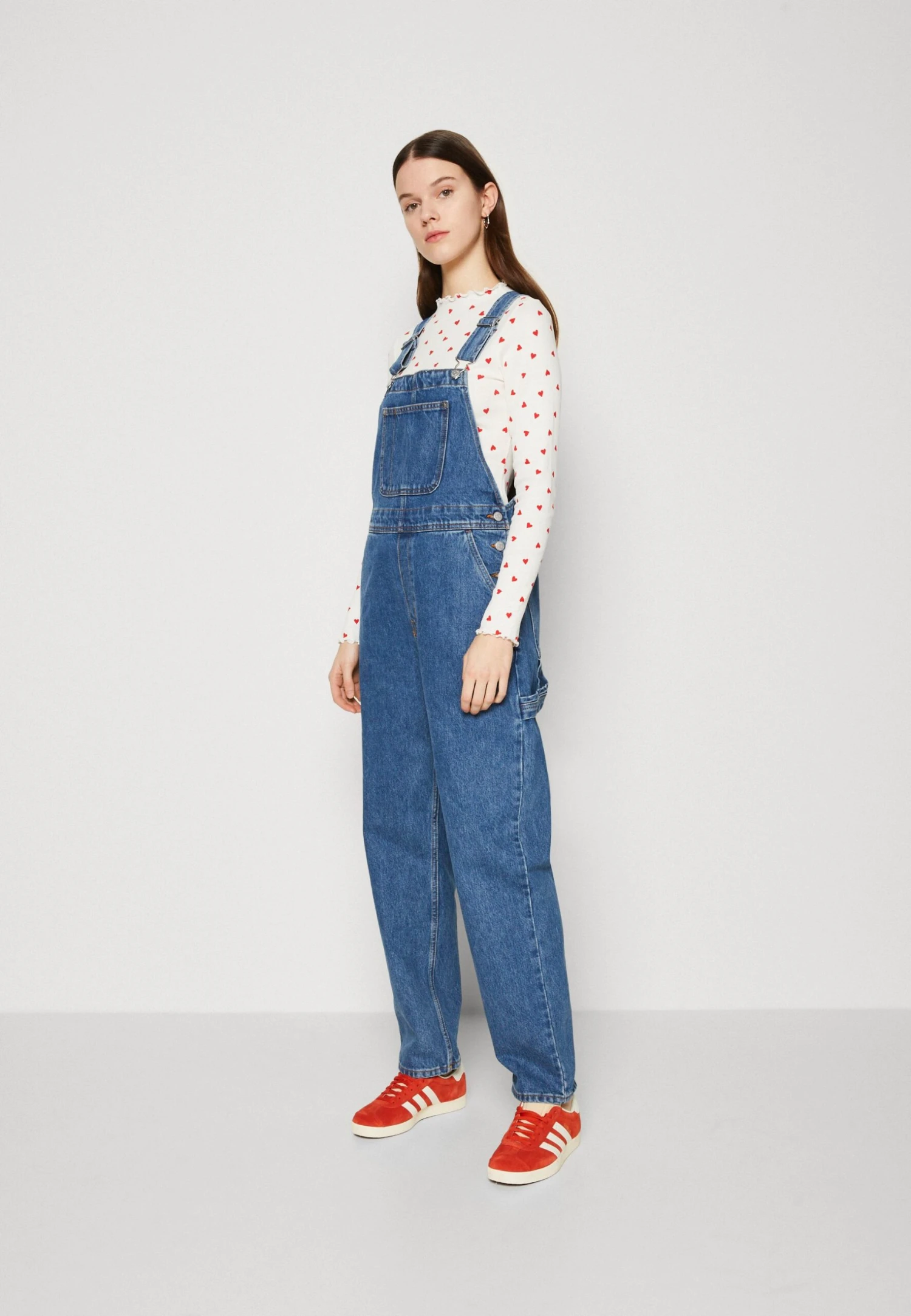 Monki Salopette - Blue Medium Dusty Classic 3 Monki Salopette - Blue Medium Dusty Classic