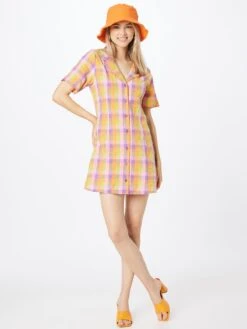 Monki Robes Fluides Robe-chemise Femme Violet -Monki 8cbcd0daea7b834e599117f75dc1407f