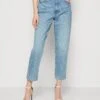 Monki Jean Slim - Blue Medium Dusty Mid Blue -Monki 8e34f1e9ca2347b0ab4875e4b3a39814