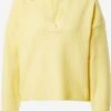 Monki Pulls Basiques Pull-over Femme Jaune Clair -Monki 8ea35de0fc2f90cf6b64f1082e6a011d
