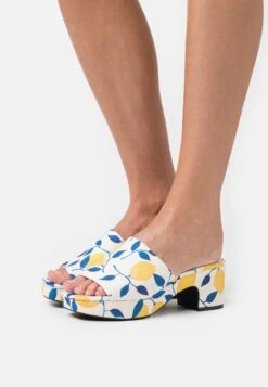 Monki Mules À Talons - Yellow Bright
