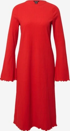 Monki Robes Robes En Maille Femme Rouge
