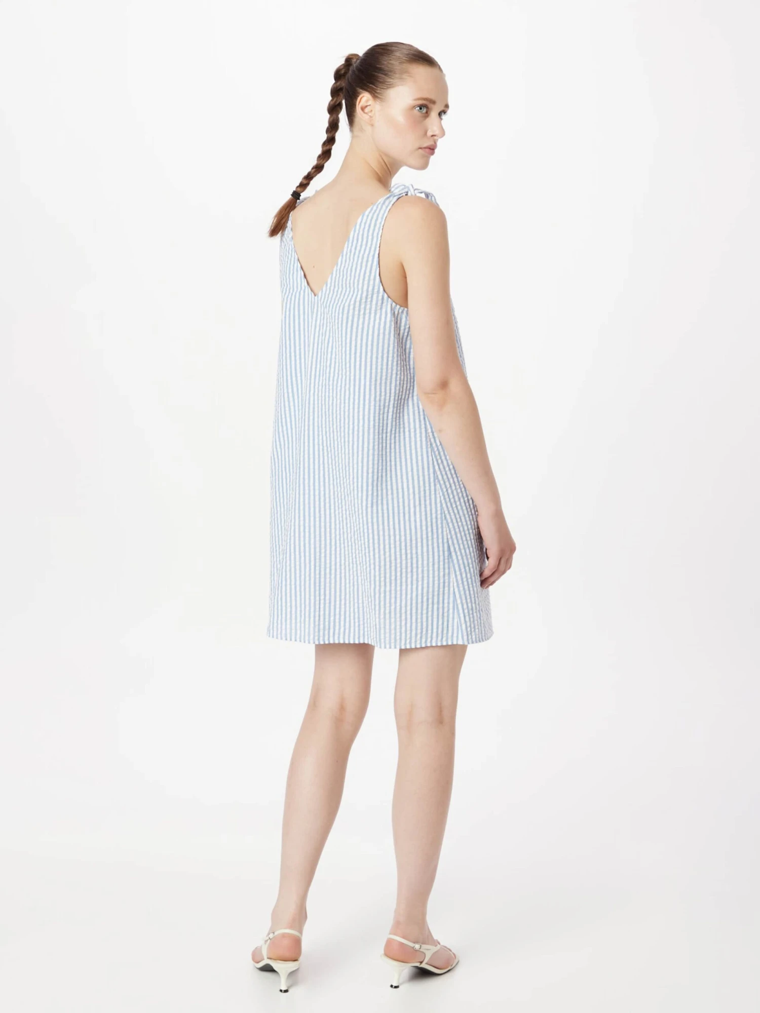 Monki Robes Dété Robe D’été Femme Bleu Fumé 6 Monki Robes Dété Robe D’été Femme Bleu Fumé – Image 4
