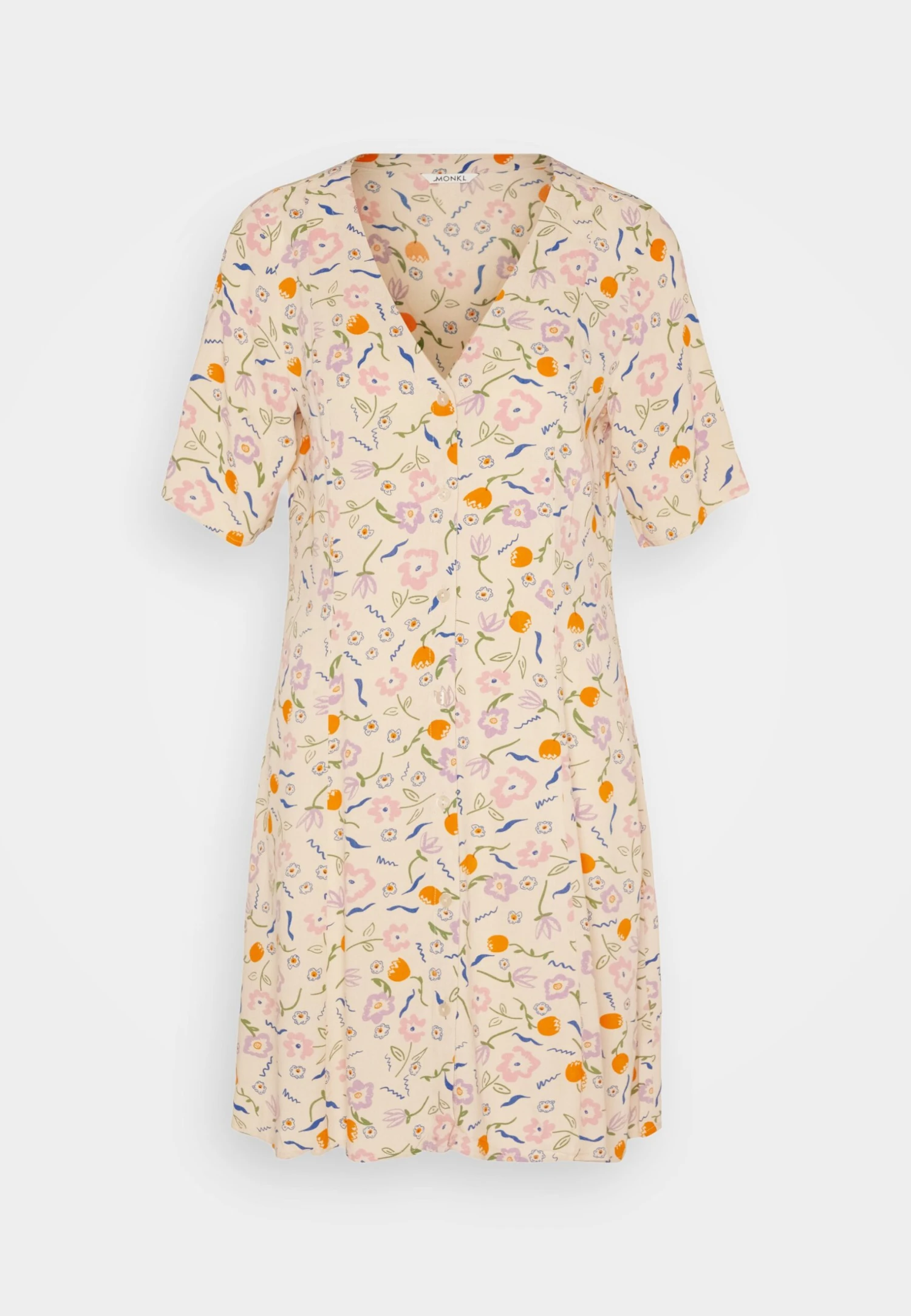 Monki Robe Chemise - Cream Flower 7 Monki Robe Chemise - Cream Flower – Image 5
