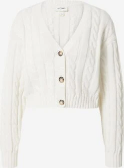 Monki Gilets Cardigan Femme Blanc