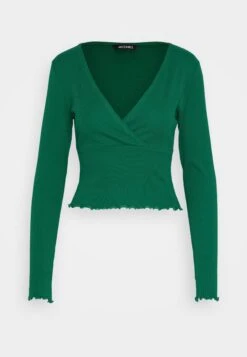 Monki T-Shirt À Manches Longues - Solid Green -Monki 9540cbbb93434412aeff956b51e8daa0