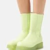 Monki Bottes À Plateau - Green -Monki 95477e40d91b44649fc3b59b8bafde63