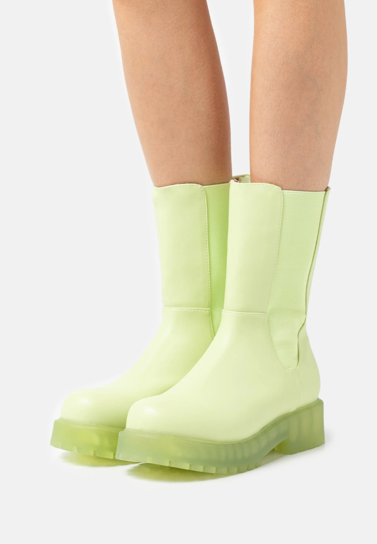 Monki Bottes À Plateau - Green 3 Monki Bottes À Plateau - Green
