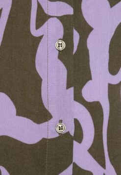 Monki Chemisier - Khaki Green Dark Organic,Lines,Purple -Monki 956b830bc17343a0b1e99a399740f188