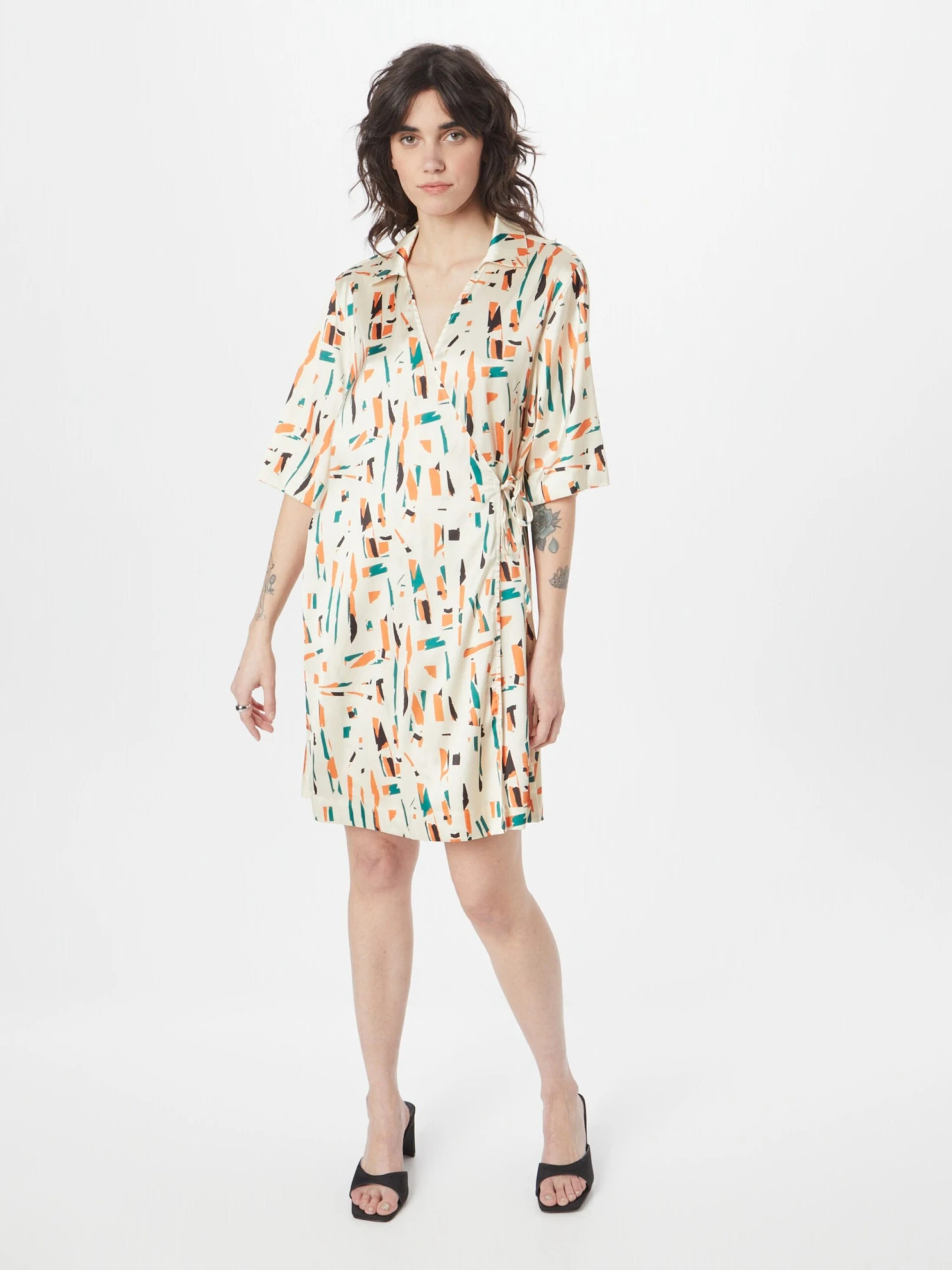 Monki Mini-robes Robe Femme Beige 5 Monki Mini-robes Robe Femme Beige – Image 3