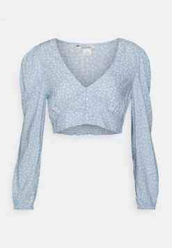 Monki Blouse - Blue Dusty Light -Monki 99097f4c7aca42c8a87864933081dedf