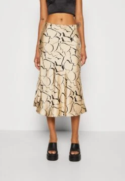 Monki Jupe Trapèze - Beige Medium Dusty