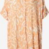 Monki Robes Fluides Robe-chemise Femme Abricot -Monki 99acff9af092122639a6a0532cf8abc8