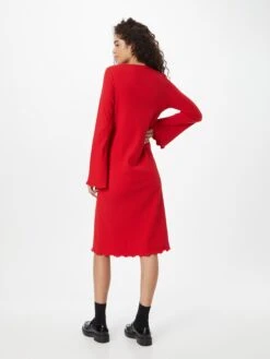 Monki Robes Robes En Maille Femme Rouge -Monki 9a35344c2428039fd4e9dfb942e4073b
