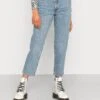 Monki Jean Droit - Blue Dusty Light -Monki 9a4aec92bab0413abdfbc6f86ef999dc