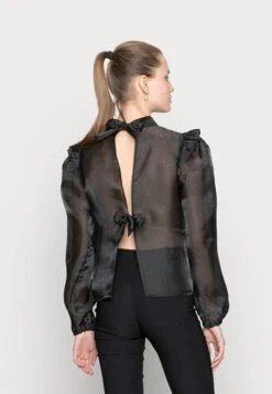 Monki Blouse - Black Dark -Monki 9a75a1258a594a3a85d63c84f3c8eb46