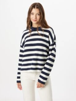 Monki Pulls Maille Fine Pull-over Femme Bleu Foncé -Monki 9ad9648c9d64f495cfd4bedafb37e794