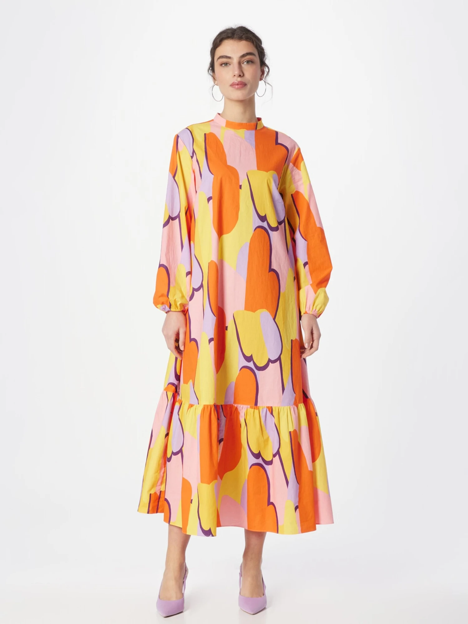 Monki Robes Longues Robe Femme Lilas / Violet Pastel 5 Monki Robes Longues Robe Femme Lilas / Violet Pastel – Image 3