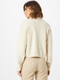 Monki Pulls à Col Roulé Pull-over Femme Beige -Monki a4daccb15a7036885365a4a8aaae3779