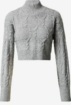 Monki Pulls Maille Fine Pull-over Femme Gris