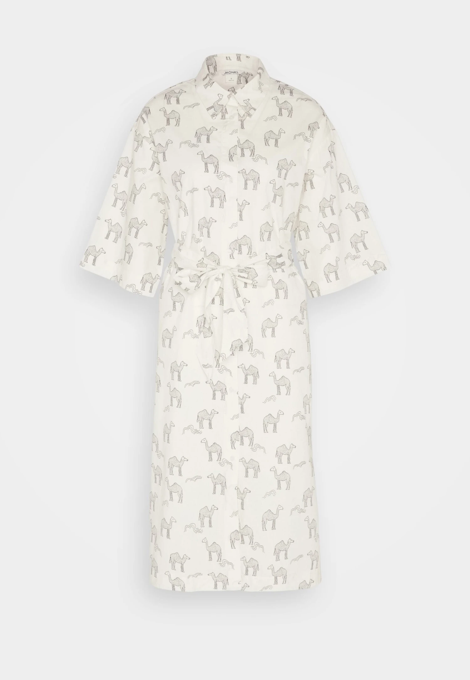 Monki Robe Chemise - Off White 7 Monki Robe Chemise - Off White – Image 5