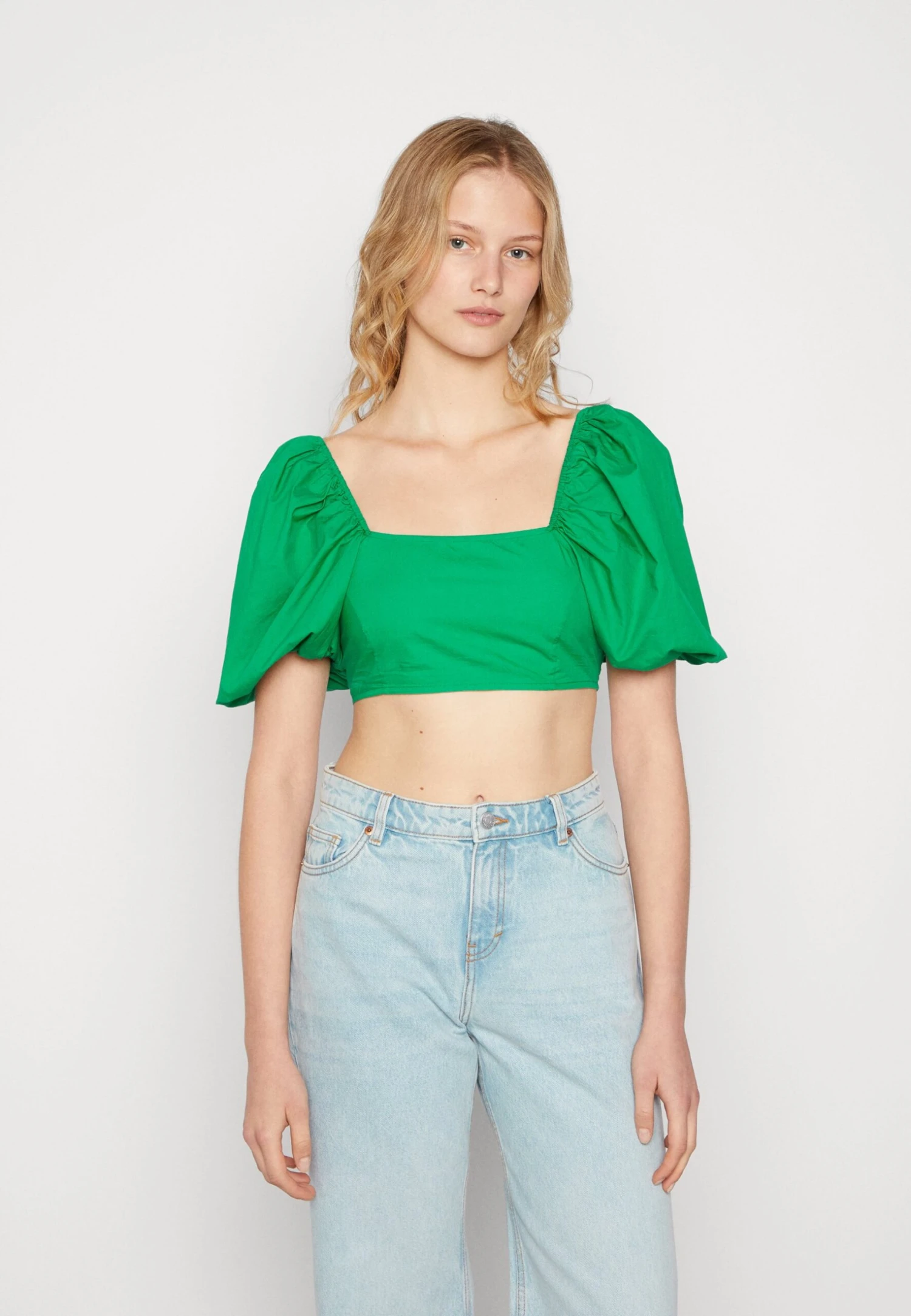 Monki Blouse - Green Medium 3 Monki Blouse - Green Medium