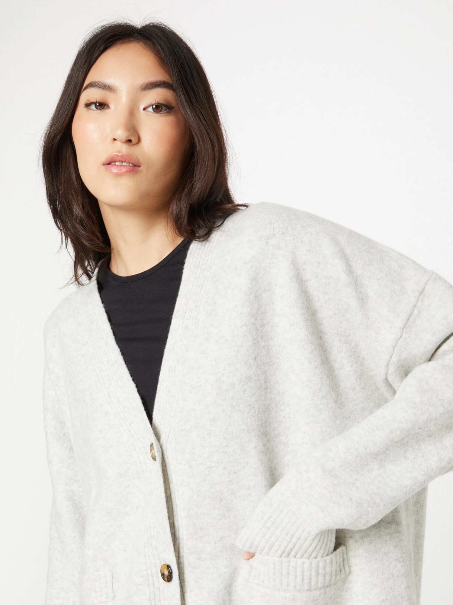 Monki Gilets Cardigan Femme Blanc 4 Monki Gilets Cardigan Femme Blanc – Image 2