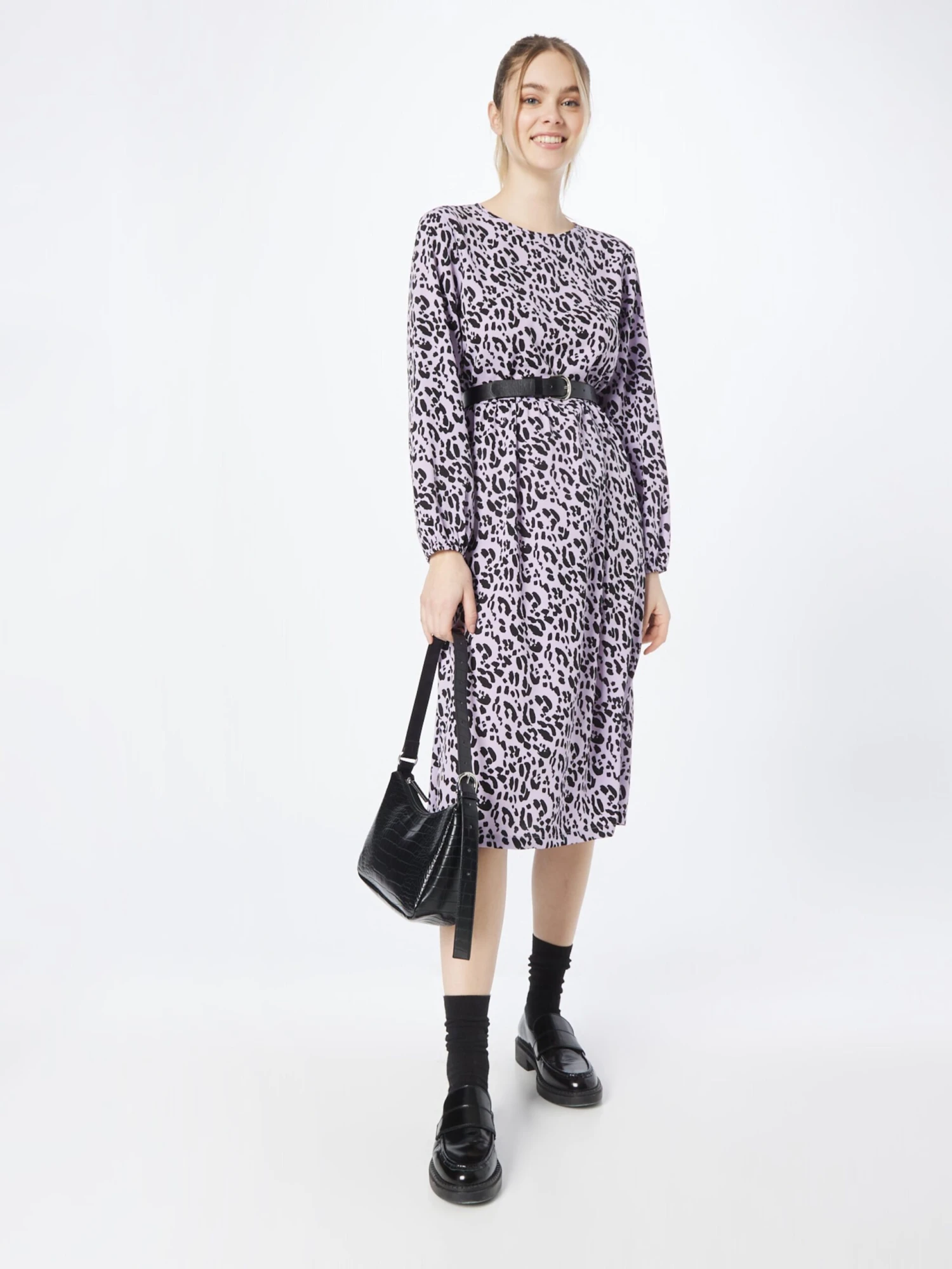 Monki Robes Midi Robe Femme Lilas 7 Monki Robes Midi Robe Femme Lilas – Image 5