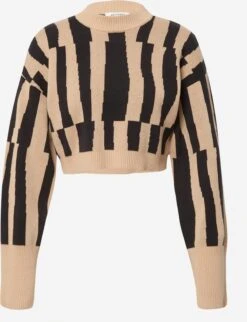 Monki Pulls Maille Fine Pull-over Femme Sable