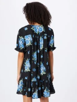 Monki Robes Fluides Robe-chemise Femme Bleu Marine / Azur -Monki acf2551cf69dbd1e3f36c727f76d5abc