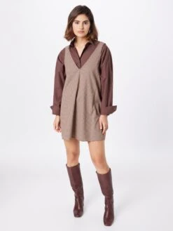 Monki Mini-robes Robe Femme Noisette -Monki ad54dff390841789d9c94506e74ed439