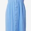 Monki Robes Fluides Robe-chemise Femme Bleu -Monki aee6f37e148161a7e8a7fe4d512ea407