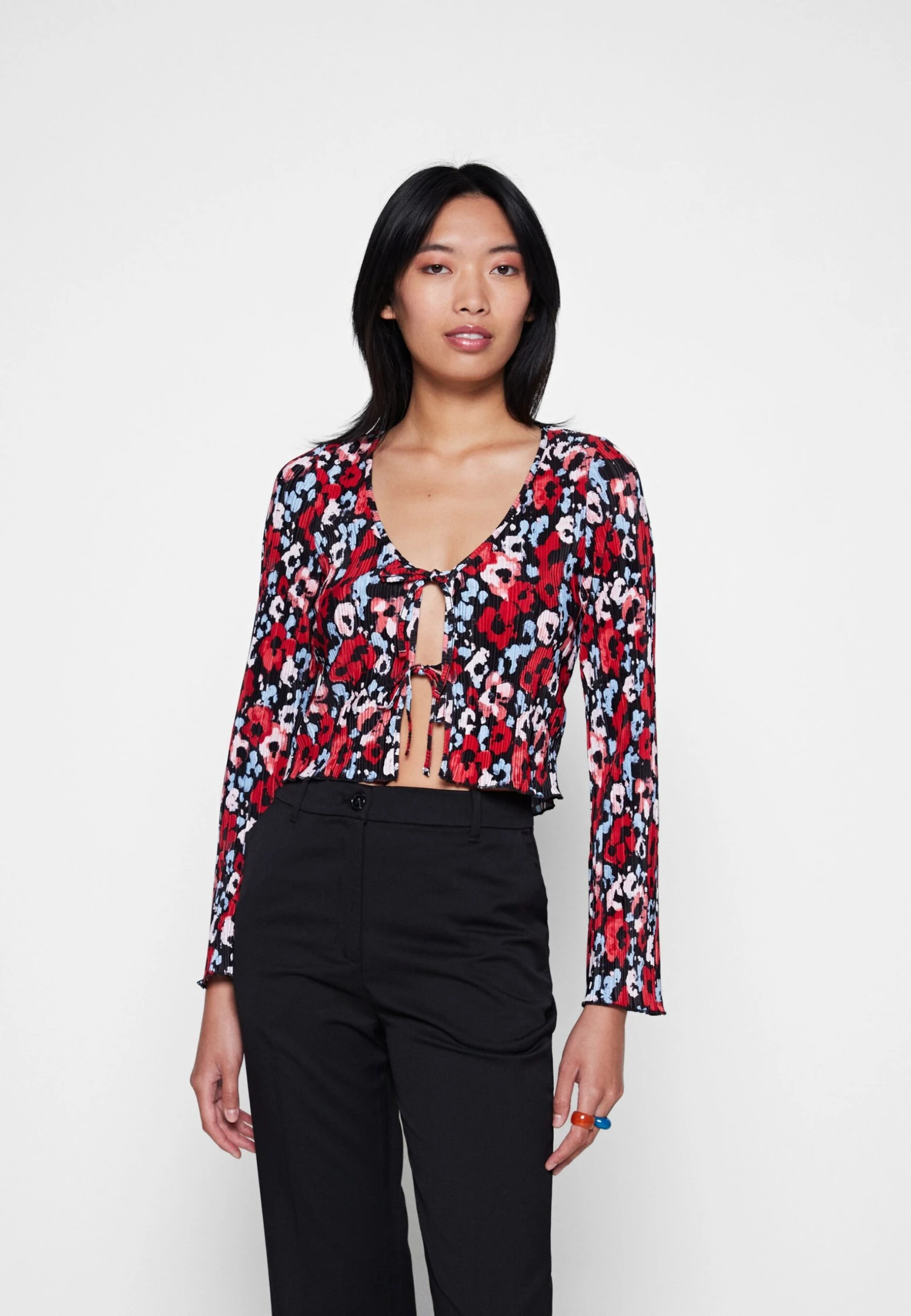 Monki Blouse - Red 3 Monki Blouse - Red