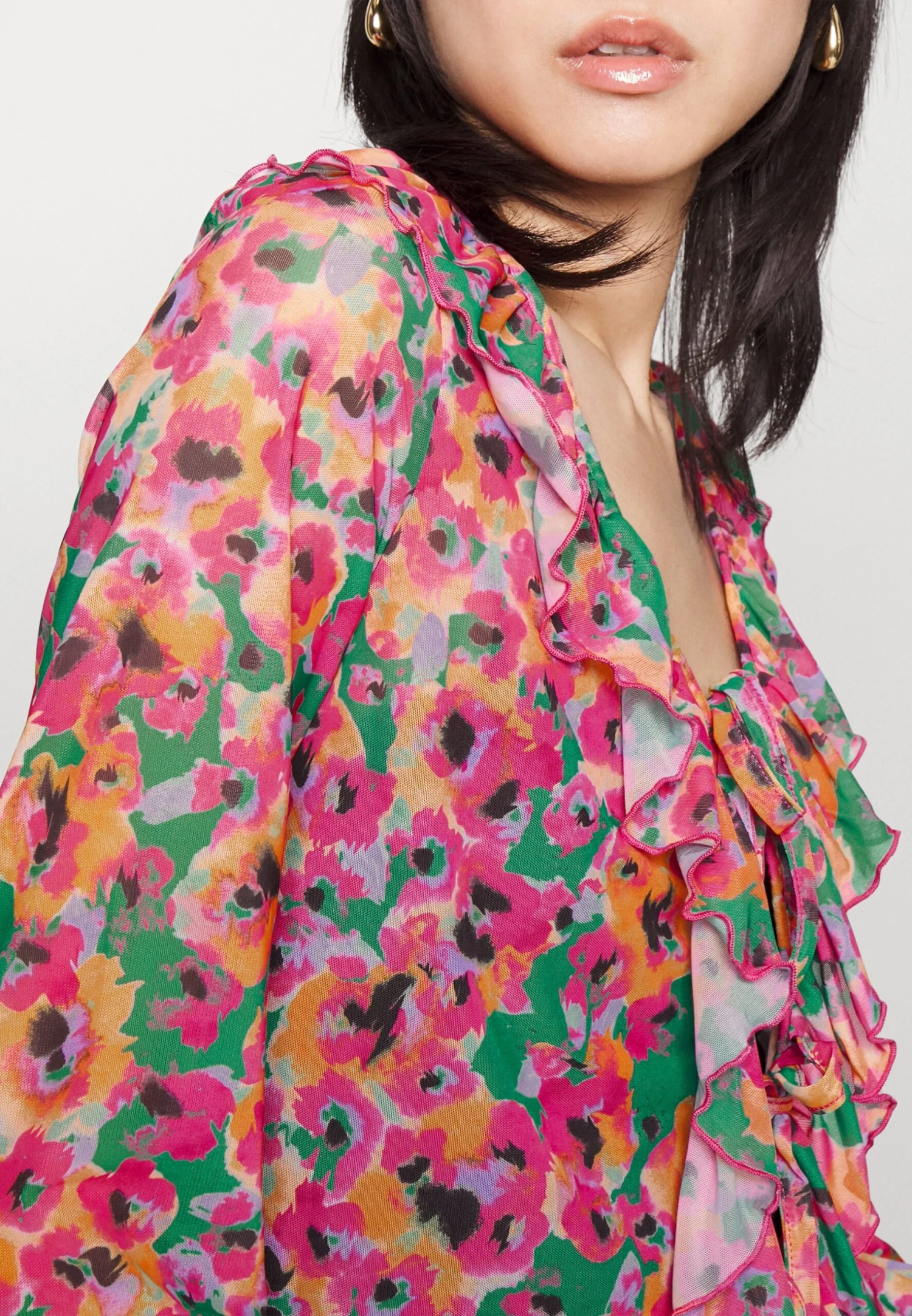 Monki Blouse - Pink Bright 30Rf/Devotion 9 Monki Blouse - Pink Bright 30Rf/Devotion – Image 7