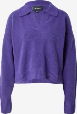 Monki Pulls Basiques Pull-over Femme Violet Foncé