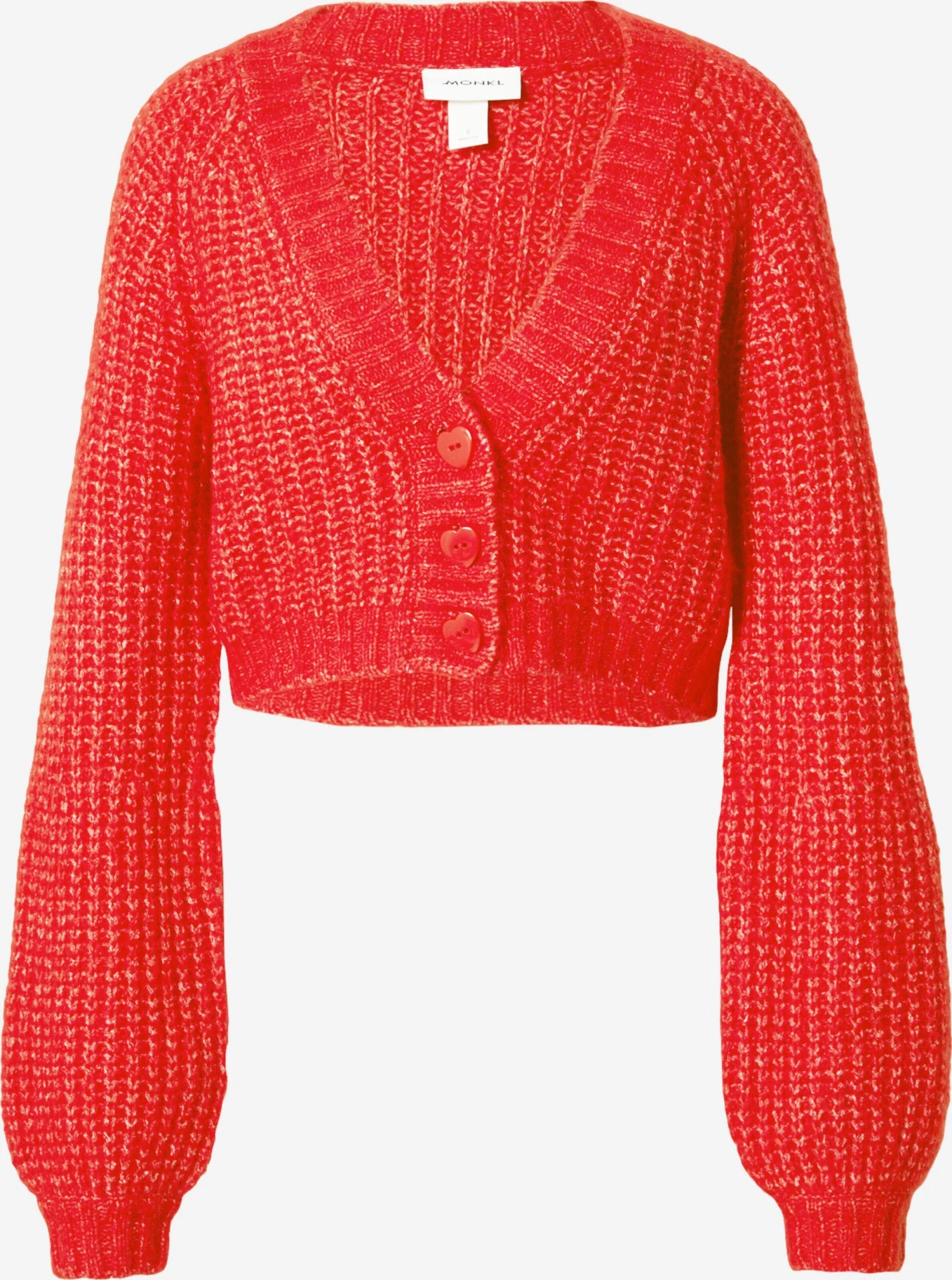 Monki Gilets Cardigan Femme Rouge 3 Monki Gilets Cardigan Femme Rouge