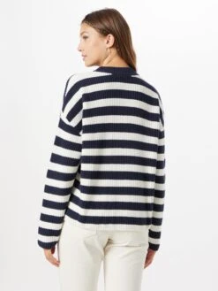 Monki Pulls Maille Fine Pull-over Femme Bleu Foncé -Monki bb8e820c95eead77c22d1dfad1378833