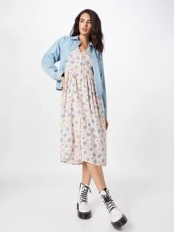 Monki Robes Fluides Robe-chemise Femme Rose Clair -Monki bbe0afd9d7d0071edc9cb82f53719da6
