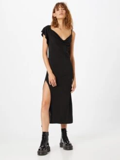 Monki Robes Longues Robe Femme Noir -Monki bc2b27930e5641f8660b823256ef7bdb